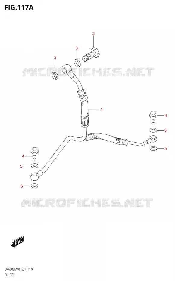 OIL HOSE Suzuki MOTO 650 DR 2020  DR650SE M0 (E01)