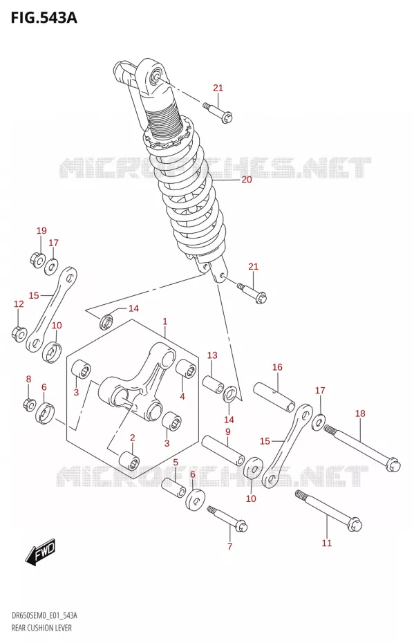 SHOCK ABSORBER LINKAGE Suzuki MOTO 650 DR 2020  DR650SE M0 (E01)