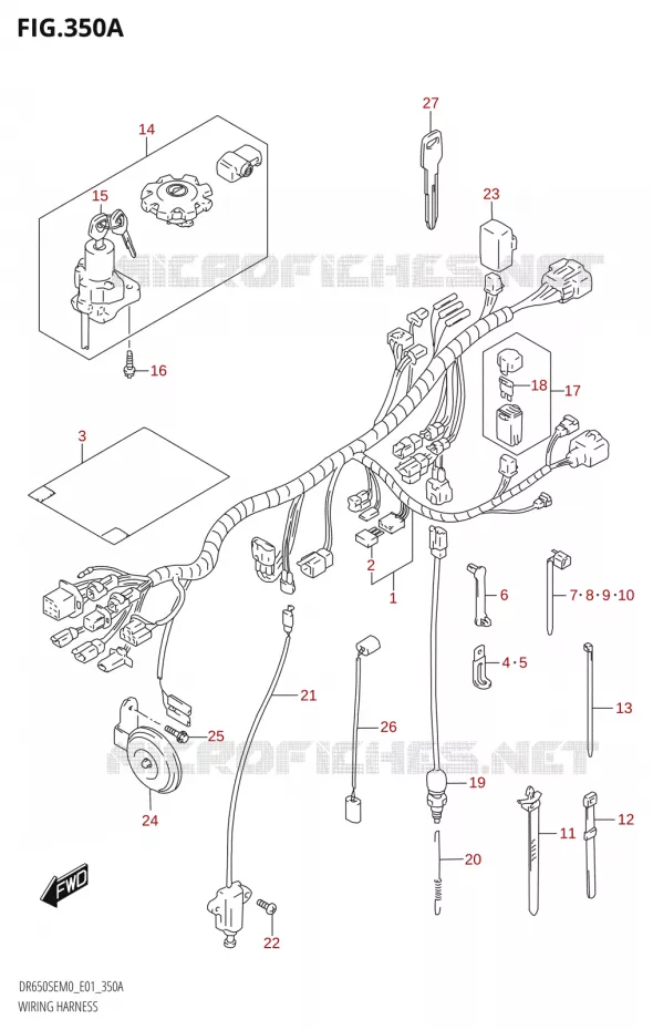 WIRING HARNESS Suzuki MOTO 650 DR 2020  DR650SE M0 (E01)