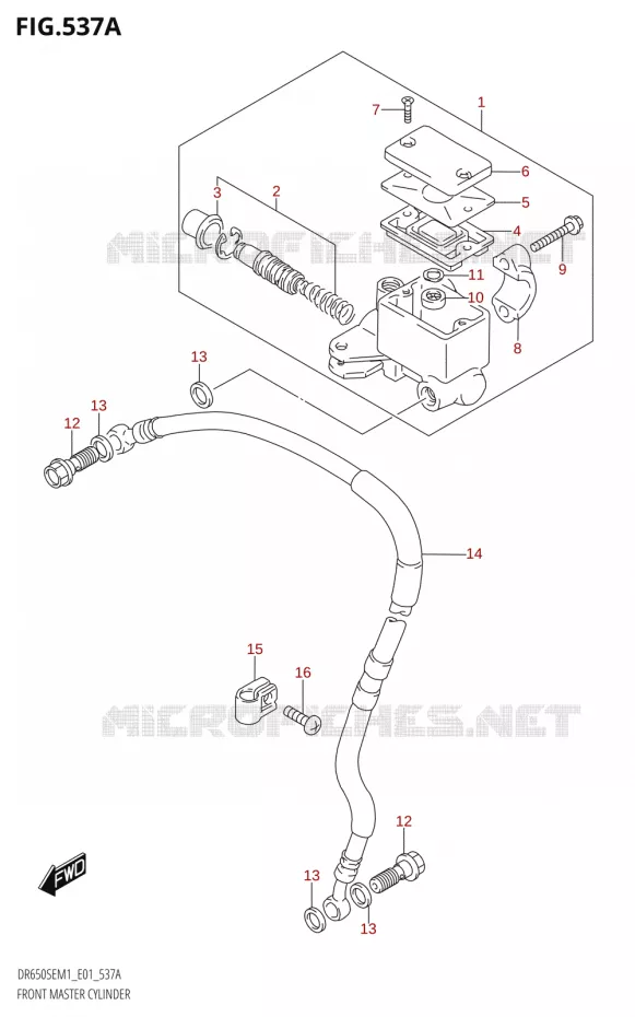 FRONT MASTER CYLINDER Suzuki MOTO 650 DR 2021  DR650SE M1 (E01)