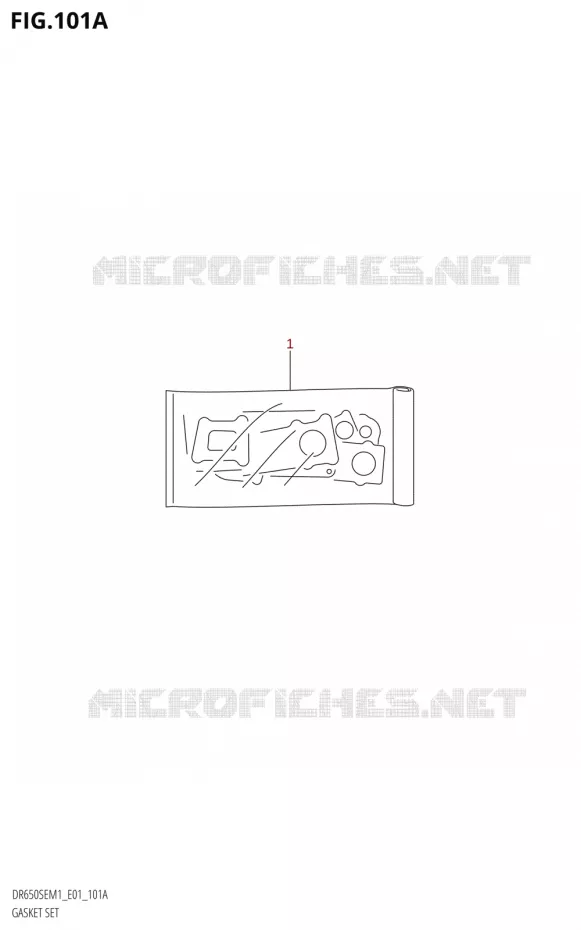 GASKET SET Suzuki MOTO 650 DR 2021  DR650SE M1 (E01)