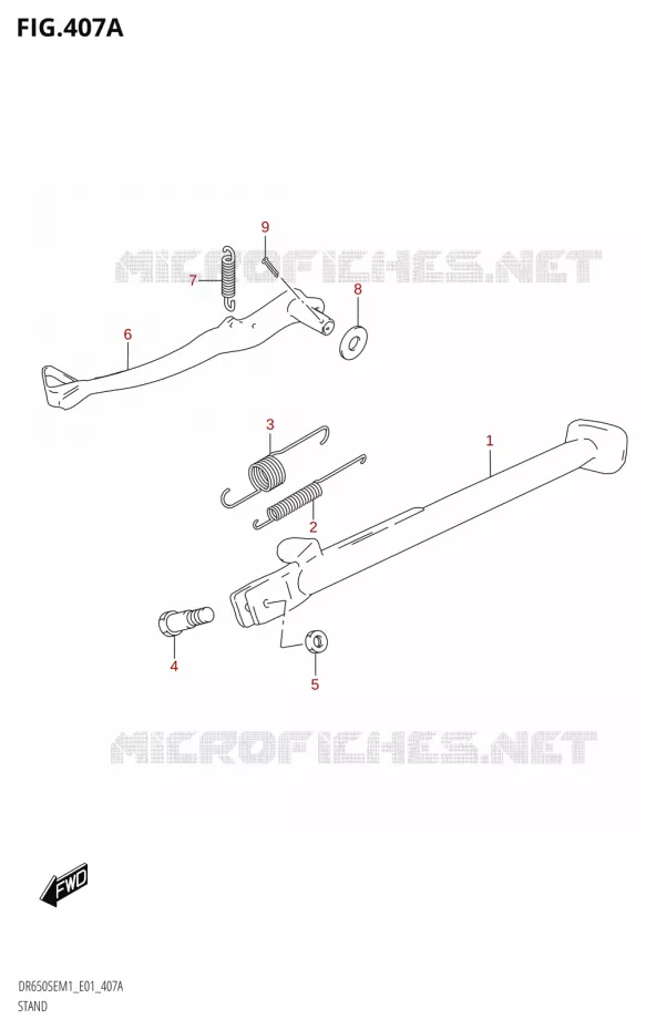 STAND Suzuki MOTO 650 DR 2021  DR650SE M1 (E01)