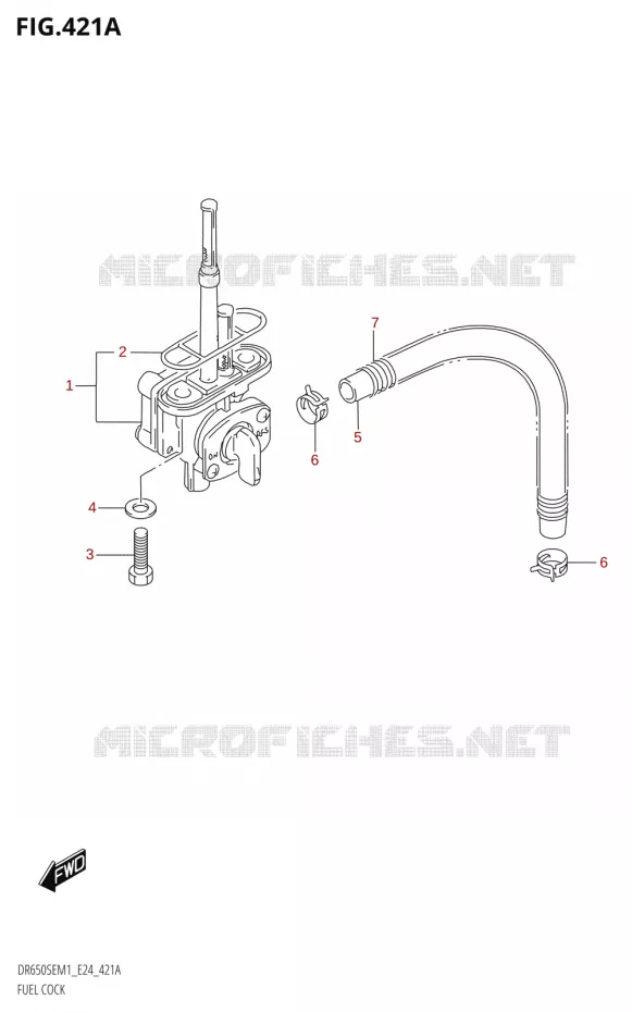 FUEL COCK Suzuki MOTO 650 DR 2021  DR650SE M1 (E24)