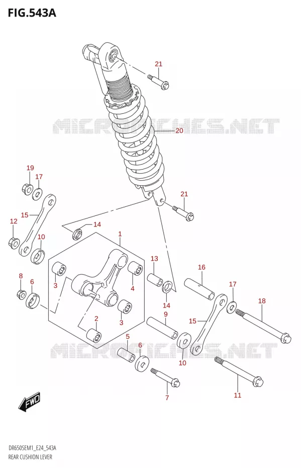 SHOCK ABSORBER LINKAGE Suzuki MOTO 650 DR 2021  DR650SE M1 (E24)