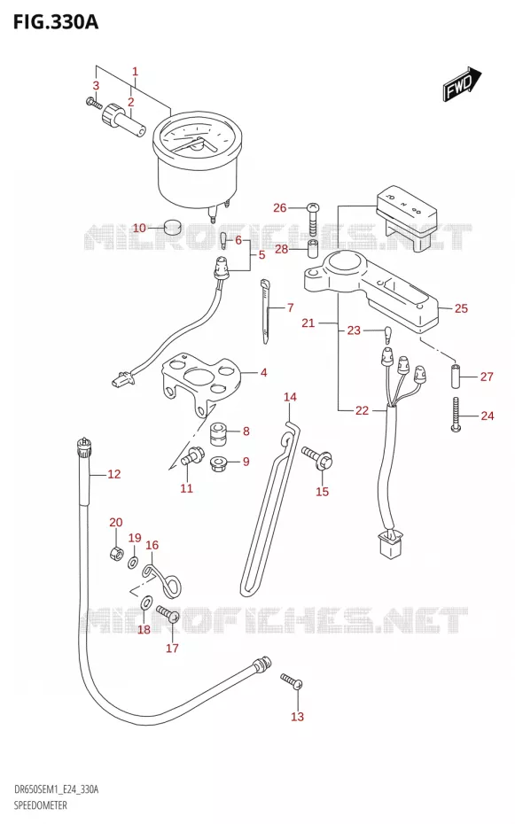 SPEEDOMETER Suzuki MOTO 650 DR 2021  DR650SE M1 (E24)