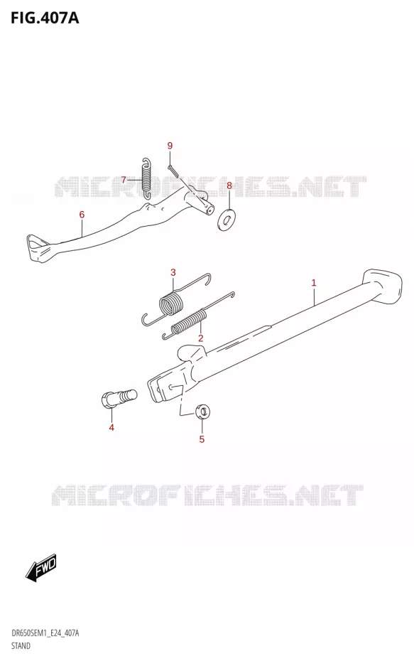 STAND Suzuki MOTO 650 DR 2021  DR650SE M1 (E24)