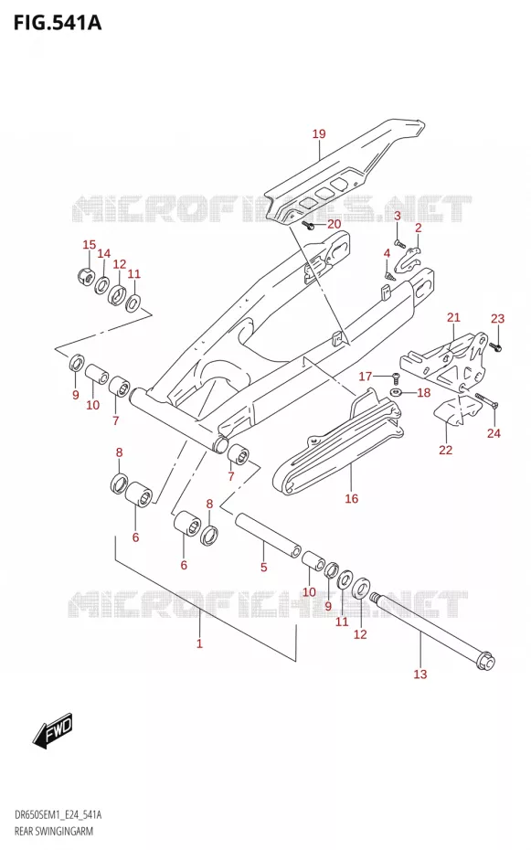 SWINGARM Suzuki MOTO 650 DR 2021  DR650SE M1 (E24)