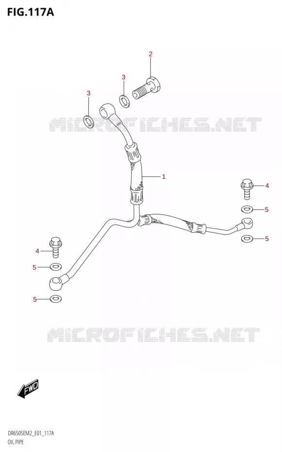 OIL HOSE Suzuki MOTO 650 DR 2022  DR650SE M2 (E01)
