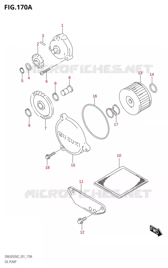 OIL PUMP Suzuki MOTO 650 DR 2022  DR650SE M2 (E01)