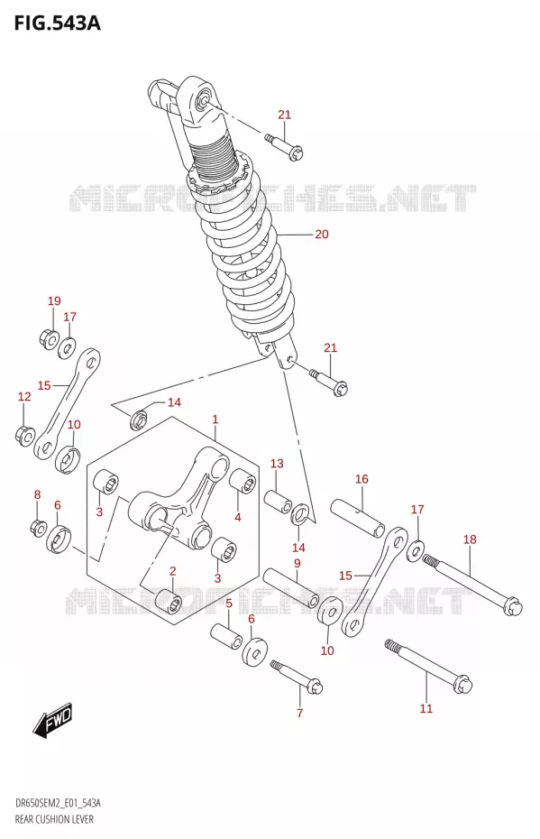 SHOCK ABSORBER LINKAGE Suzuki MOTO 650 DR 2022  DR650SE M2 (E01)