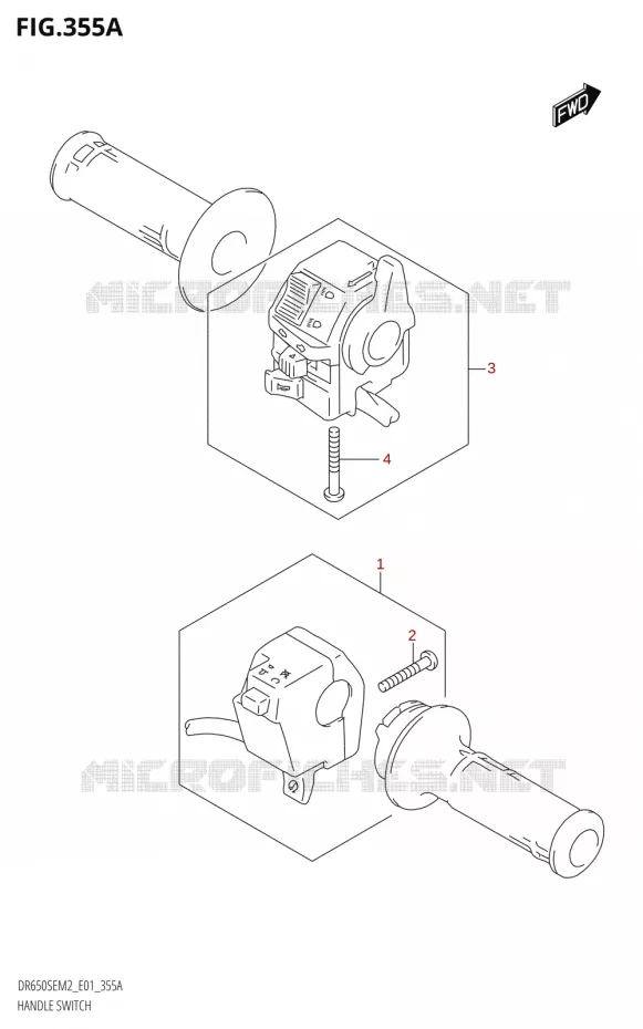 SWITCHES Suzuki MOTO 650 DR 2022  DR650SE M2 (E01)