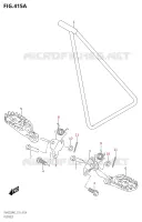 FOOTREST for Suzuki RM-Z 250 2022