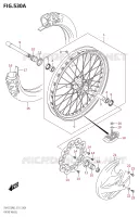 FRONT WHEEL for Suzuki RM-Z 250 2022