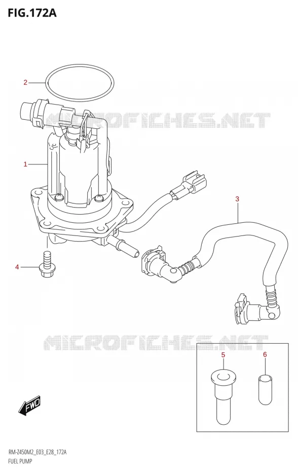 FUEL PUMP Suzuki MOTO 450 RM-Z 2022  RM-Z450 M2 (E03)