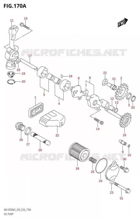 OIL PUMP Suzuki MOTO 450 RM-Z 2022  RM-Z450 M2 (E03)