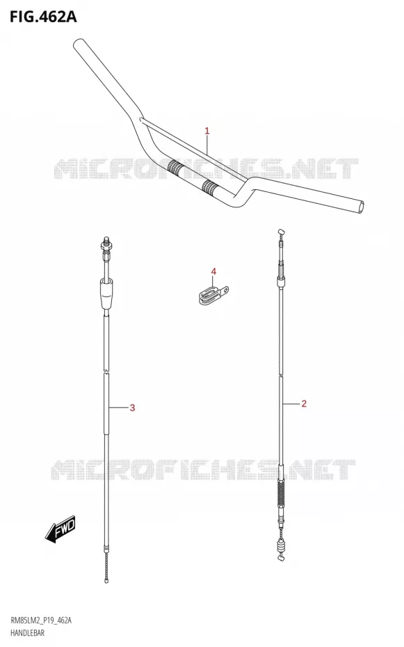 HANDLEBAR Suzuki MOTO 85 RM 2022  RM85L M2 (E19)