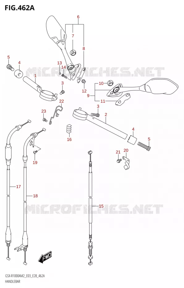 HANDLEBAR Suzuki MOTO 1000 GSX-R 2022  GSX-R1000A M2 (E03 E28)