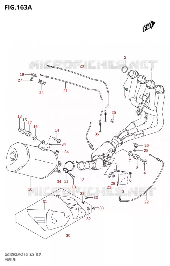 MUFFLER Suzuki MOTO 1000 GSX-R 2022  GSX-R1000A M2 (E33)