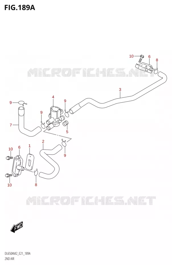 ANTI POLLUTION SYSTEM Suzuki MOTO 650 V-STROM 2022  DL650XA M2 (E21)