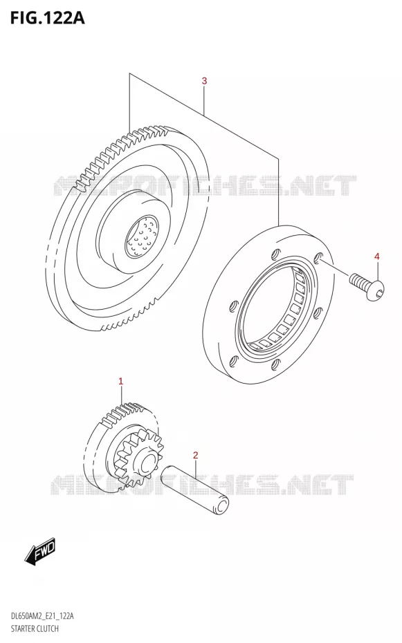 STARTER MOTOR CLUTCH Suzuki MOTO 650 V-STROM 2022  DL650XA M2 (E21)