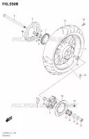 REAR WHEELL650AUM2 E21) for Suzuki V-STROM 650 2022