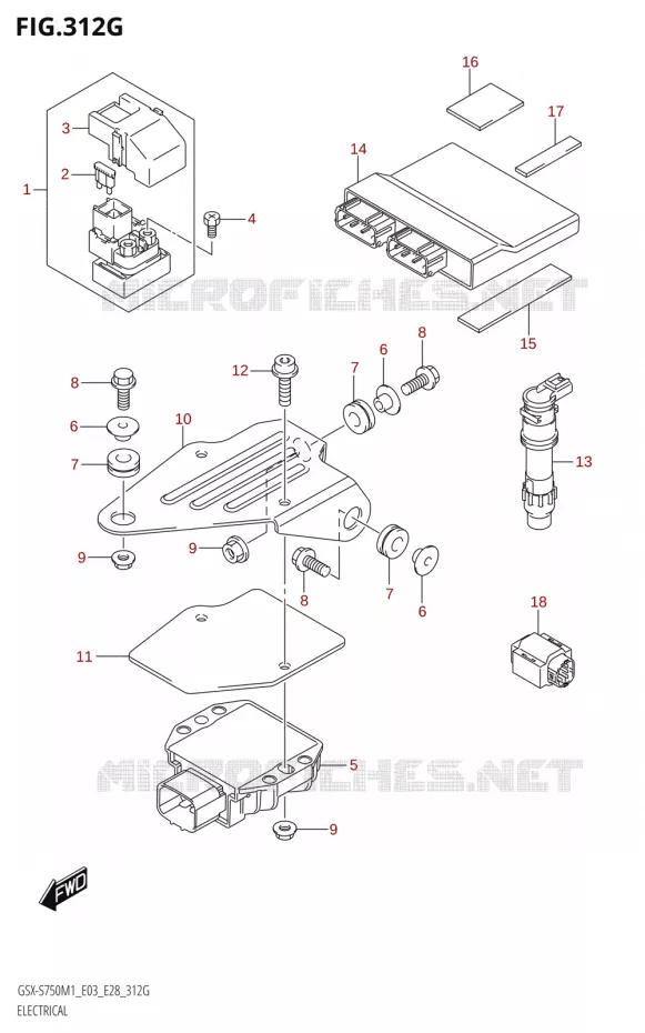 ELECTRICAL (GSX-S750,GSX-S750Z:E03) Suzuki MOTO 750 GSX-S 2021  GSX-S750 / GSX-S750Z /​ GSX-S750A / ​GSX-S750ZA (E03 E28 )