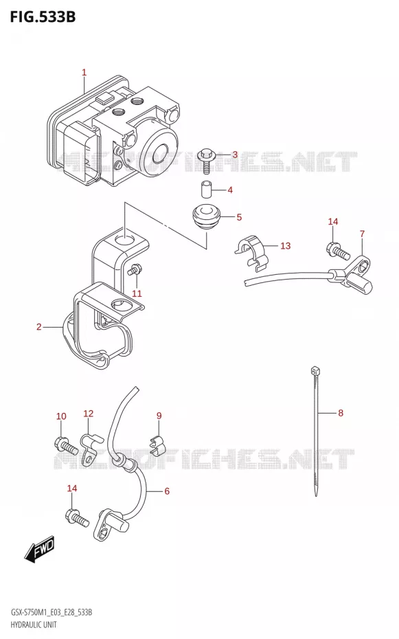 ABS SYSTEM (GSX-S750A,GSX-S750ZA) Suzuki MOTO 750 GSX-S 2021  GSX-S750 / GSX-S750Z /​ GSX-S750A / ​GSX-S750ZA (E03 E28 )