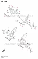 FOOTRESTED (SV650,SV650A) for Suzuki SV 650 2021