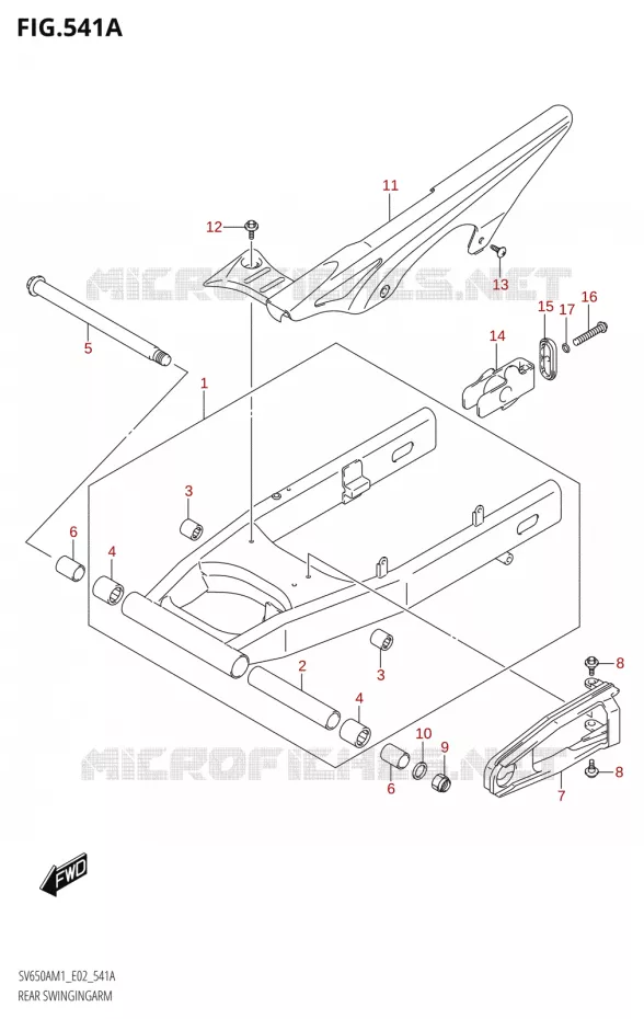 SWINGARM Suzuki MOTO 650 SV 2021  SV650A M1 (E02)