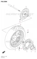 FRONT WHEEL for Suzuki BURGMAN 400 2022