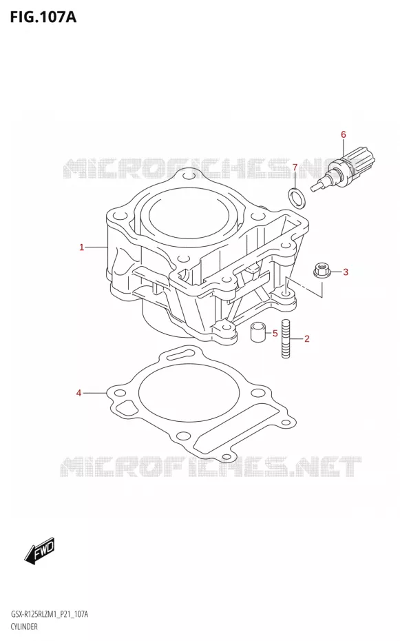 CYLINDER Suzuki MOTO 125 GSX-R 2021  GSX-R125RLZ M1 (P21)