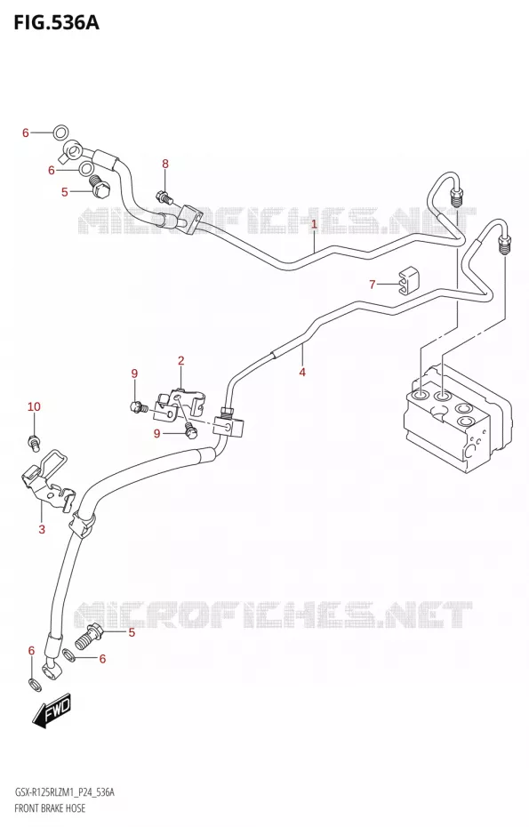 FRONT BRAKE HOSE Suzuki MOTO 125 GSX-R 2021  GSX-R125RLZ M1 (P24)