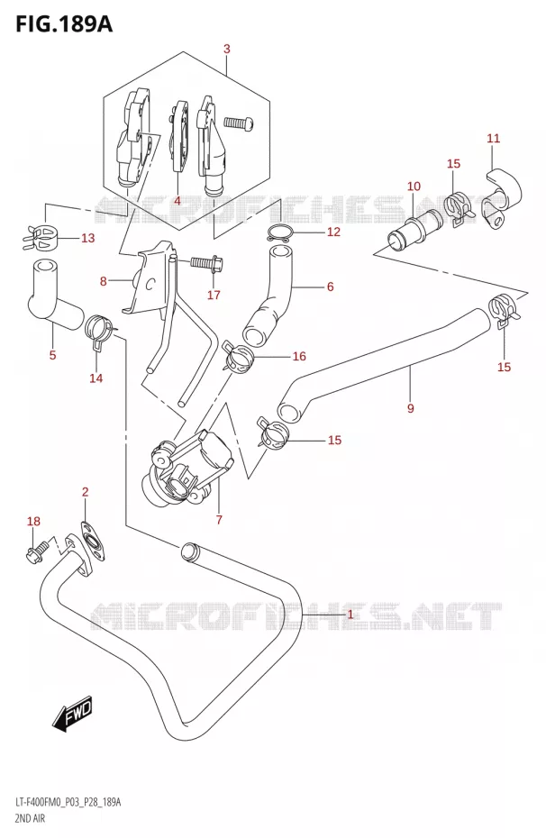 ANTI POLLUTION SYSTEM Suzuki QUAD 400 KINGQUAD 2020  LT-F400F (P03)