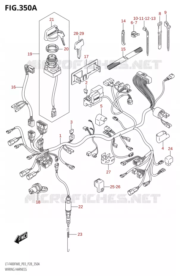 WIRING HARNESS Suzuki QUAD 400 KINGQUAD 2020  LT-F400F (P03)
