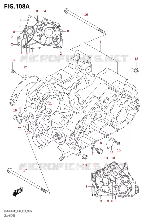 CASING Suzuki QUAD 400 KINGQUAD 2020  LT-F400FZ M0 (P03)