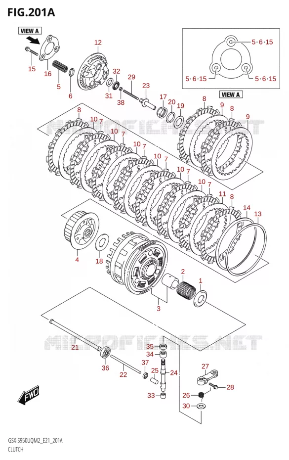 CLUTCH Suzuki MOTO 950 GSX-S 2022  GSX-S950WQM2 (E21)
