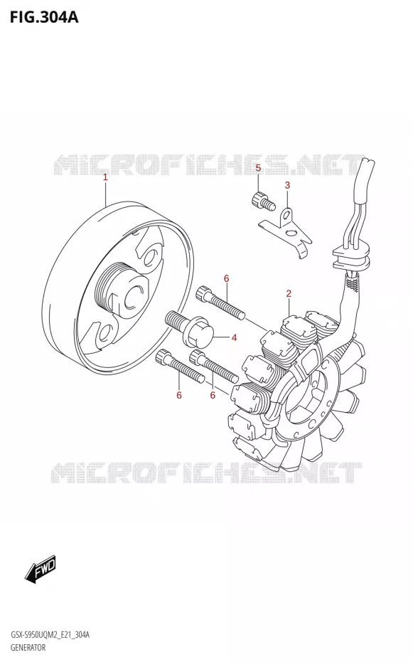 GENERATOR Suzuki MOTO 950 GSX-S 2022  GSX-S950WQM2 (E21)