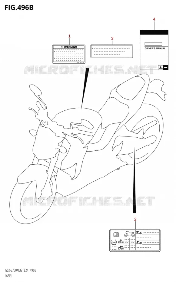 LABEL Suzuki MOTO 750 GSX-S 2022  GSX-S750A M2