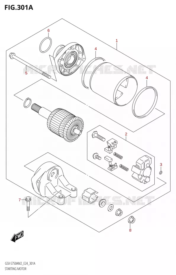 STARTER MOTOR Suzuki MOTO 750 GSX-S 2022  GSX-S750A M2