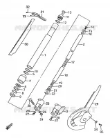 FRONT FORK for Suzuki Autres-modeles 50 2001