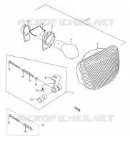 HEADLIGHT for Suzuki Autres-modeles 50 2001