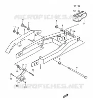 SWINGARM for Suzuki Autres-modeles 50 2001