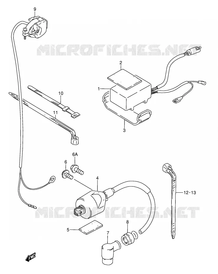 CDI UNIT - IGNITION COIL Suzuki MOTO 80 RM 1996  RM80T(E3/E28)
