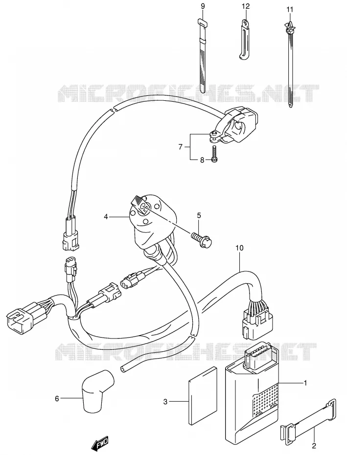 ELECTRICAL (MODEL K4) Suzuki MOTO 125 RM 2005  RM125K5