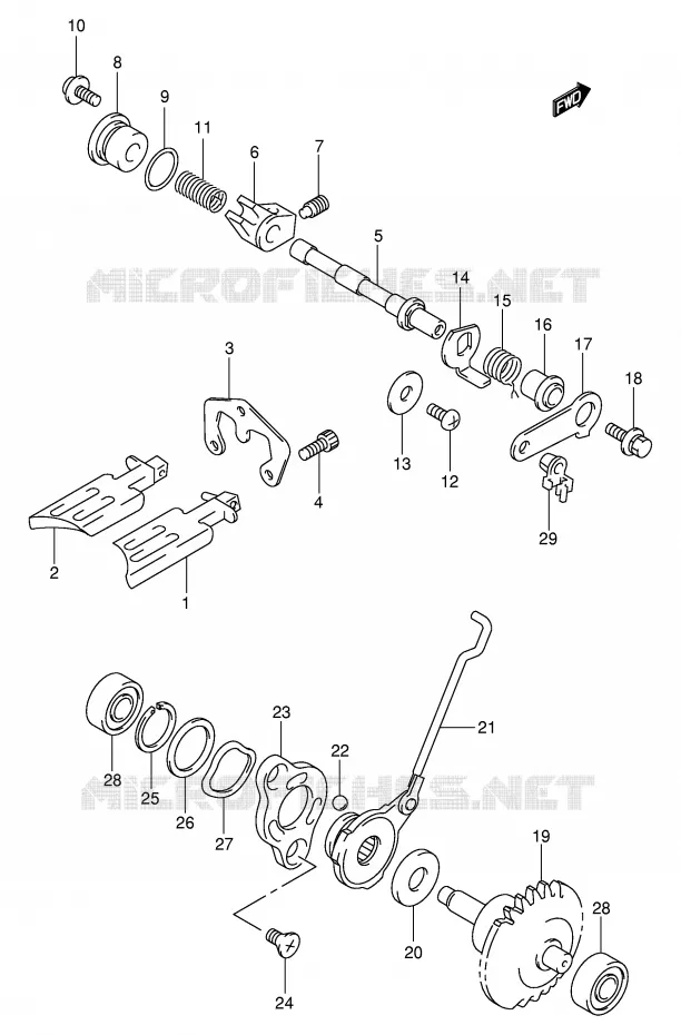 EXHAUST VALVE (MODEL K2/K3/K4) Suzuki MOTO 85 RM 2005  RM85LK5(P3/P28)