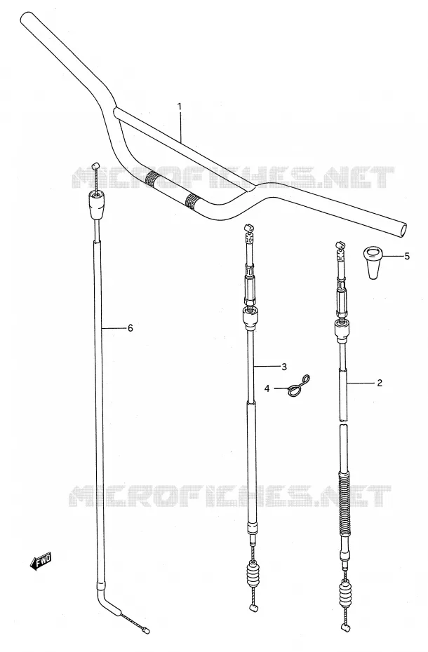 HANDLEBAR Suzuki MOTO 250 RMX 1989  RMX250K(E28)