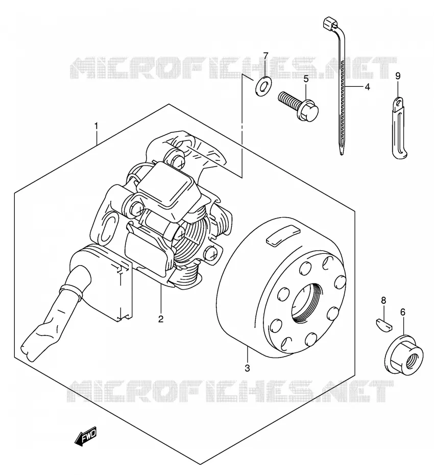 IGNITION (MODEL K5/K6) Suzuki MOTO 250 RM 2004  RM250K4(E3/E28)