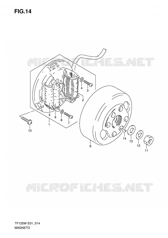 IGNITION (MODEL X E6,E24) Suzuki MOTO 125 Autres-modeles 2005  TF125K5(E1)