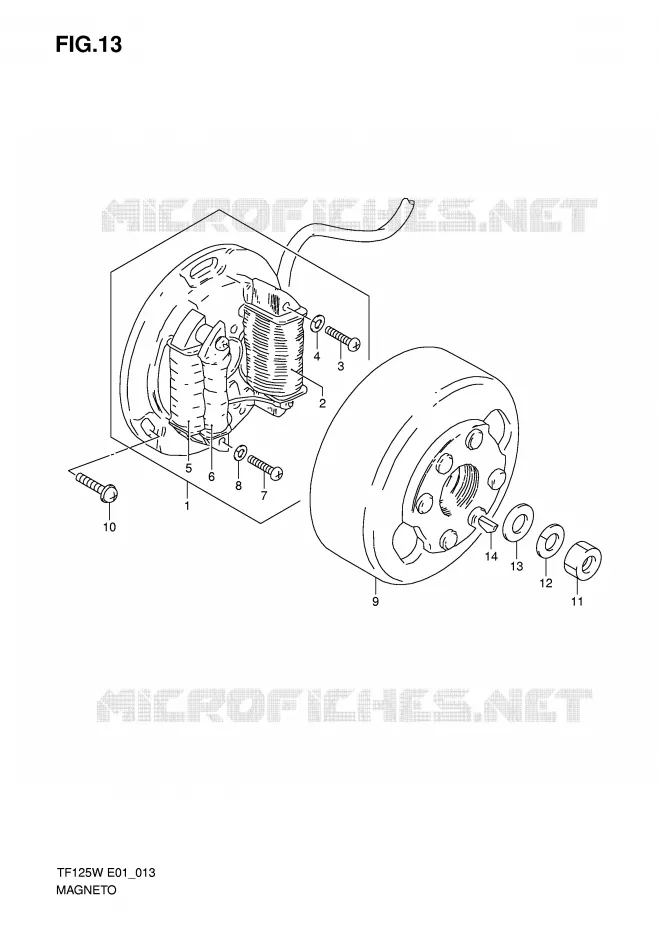 IGNITION (MODEL X) Suzuki MOTO 125 Autres-modeles 1999  TF125X(E1)