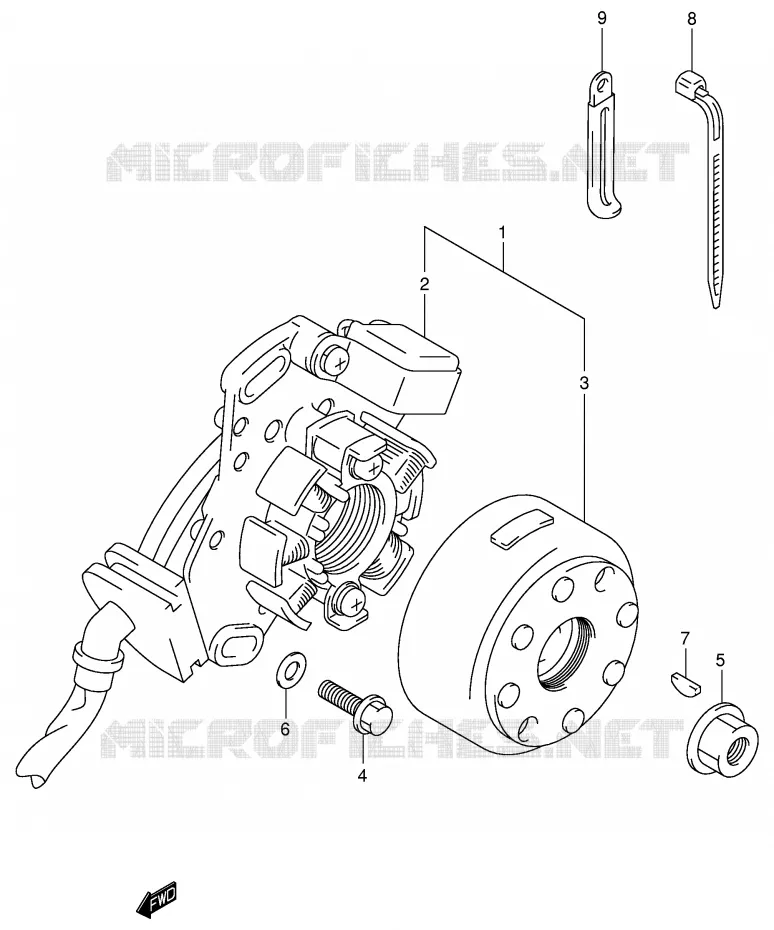 IGNITION Suzuki MOTO 125 RM 2005  RM125K5(E3/E28)